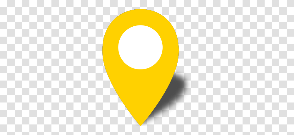 Yellow Map Pin & Free Pinpng Icon Location Yellow, Plectrum, Light, Vehicle, Transportation Transparent Png