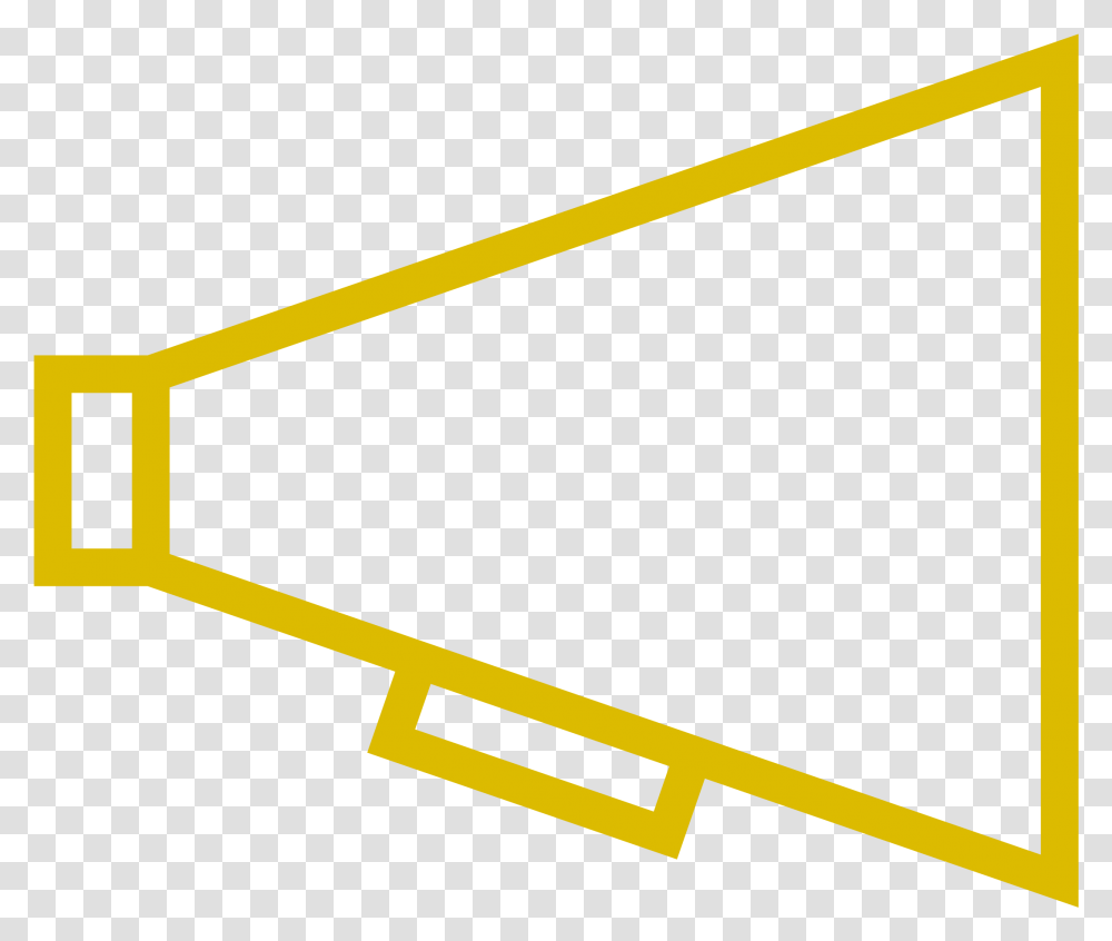 Yellow Megaphone Clipart, Weapon, Weaponry, Tool, Blade Transparent Png