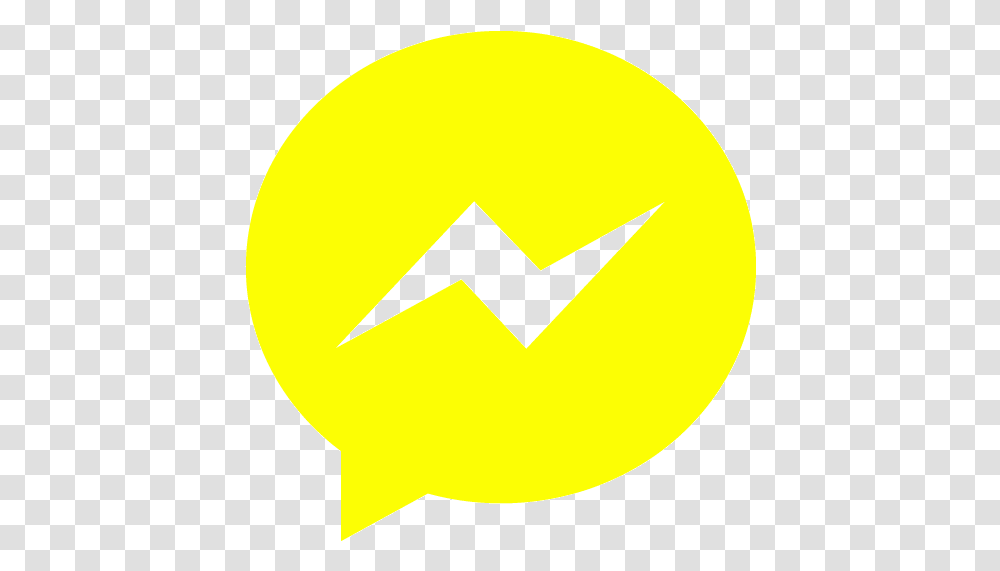 Yellow Messenger Icon Messenger Icon Aesthetic Yellow, Symbol, Pac Man Transparent Png