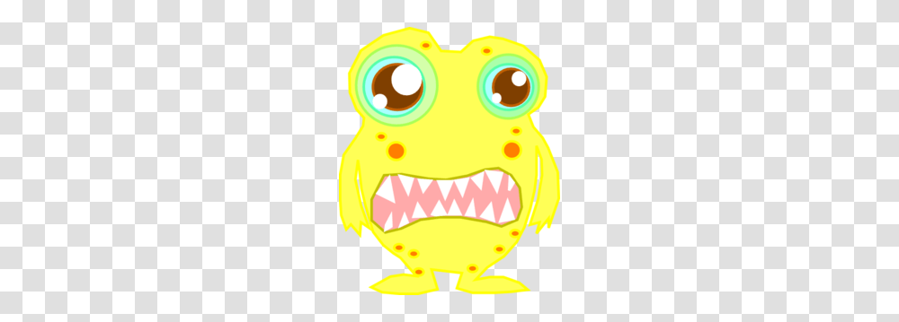 Yellow Monster Clip Art, Teeth, Mouth, Animal, Amphibian Transparent Png