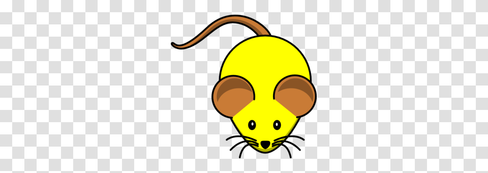 Yellow Mouse W Brown Ears Clip Art For Web, Label, Light, Pac Man Transparent Png