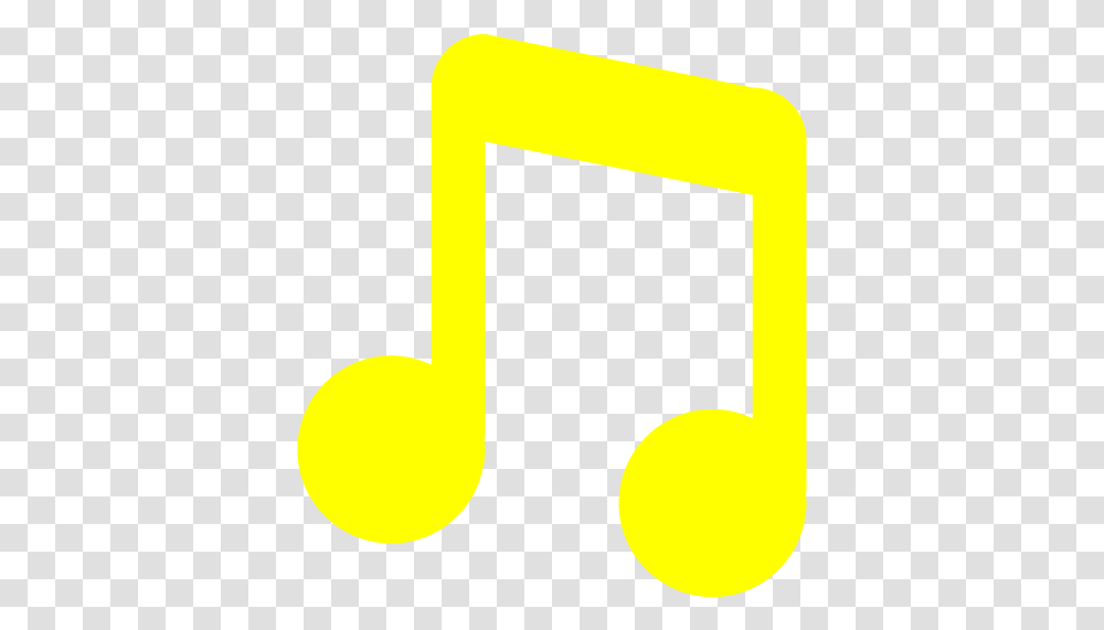 Yellow Musical Note Icon Free Yellow Musical Note Icons Yellow Music Note, Text, Label, Symbol, Alphabet Transparent Png