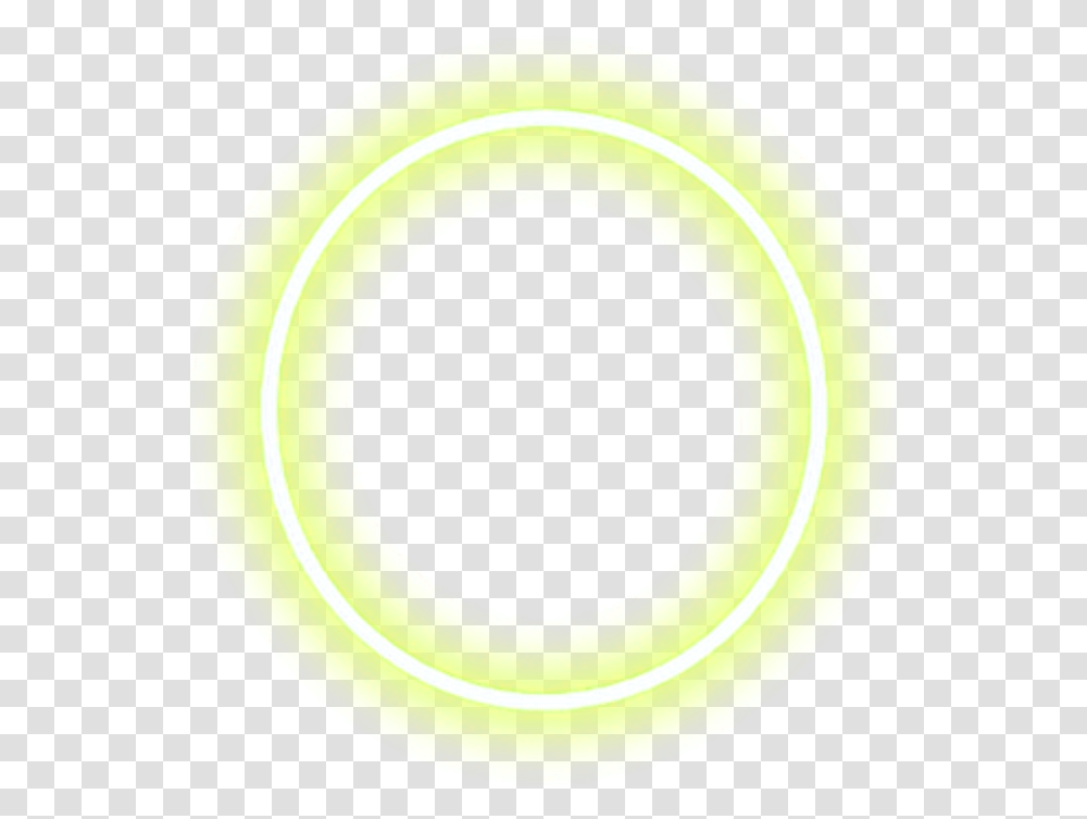 Yellow Neon Circle Yellowneoncircle Neoncircle Circle, Tennis Ball, Sport, Sports, Rug Transparent Png