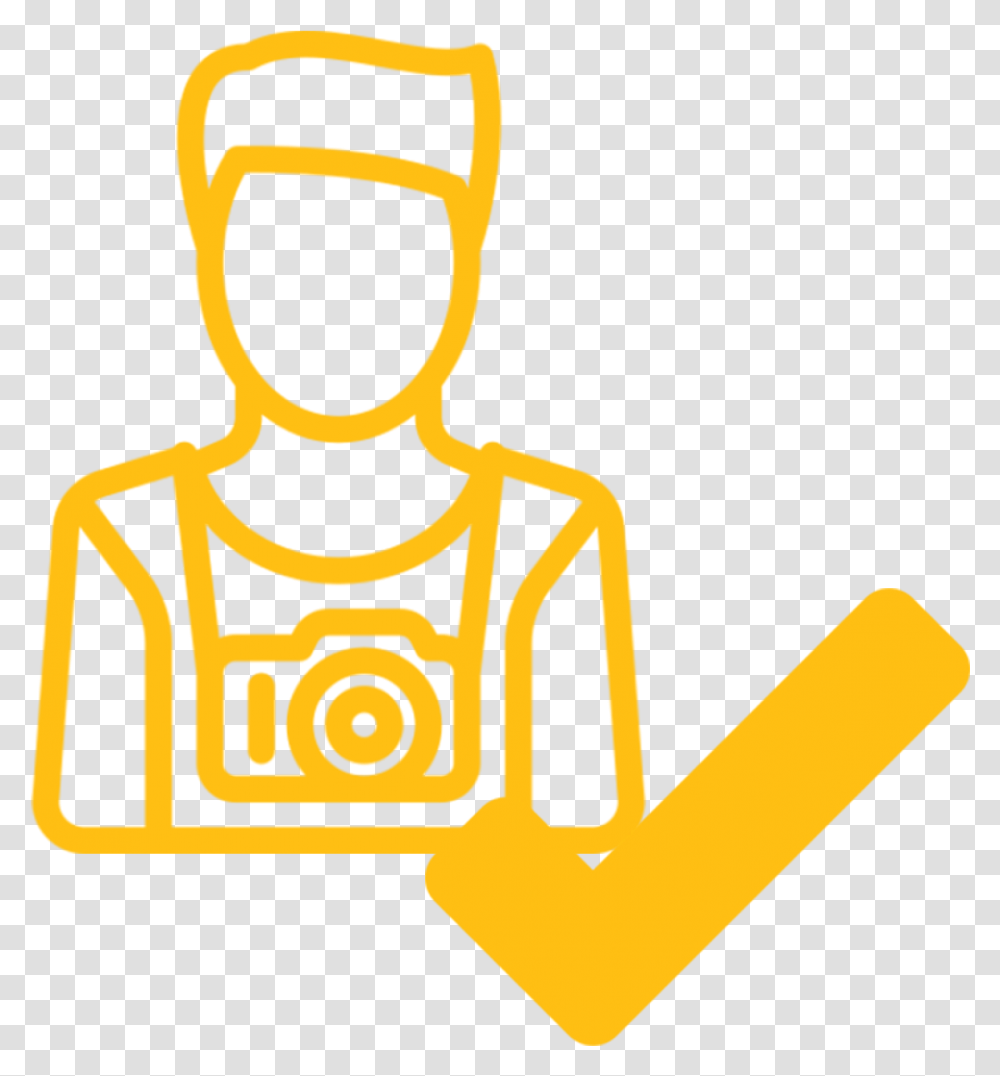 Yellow Node Influencer With A Check Mark Icon Against Food Influencer Icon, Label, Dynamite, Bomb Transparent Png