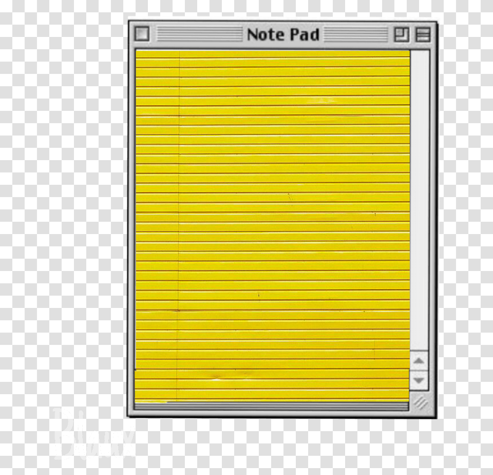Yellow Notepad Clipart Yellow Aesthetic Tumblr, Home Decor, Rug, Window, Paper Transparent Png