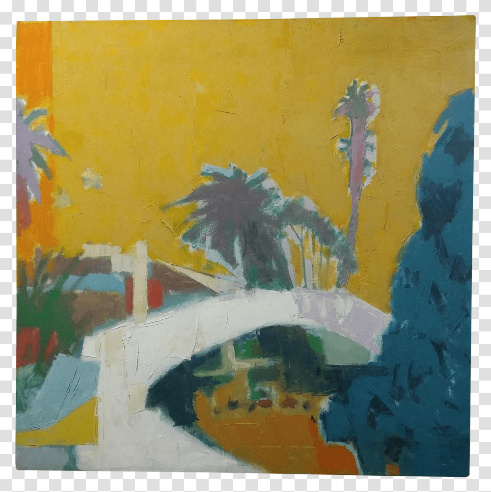 Yellow Oil Paint Modern Art Transparent Png
