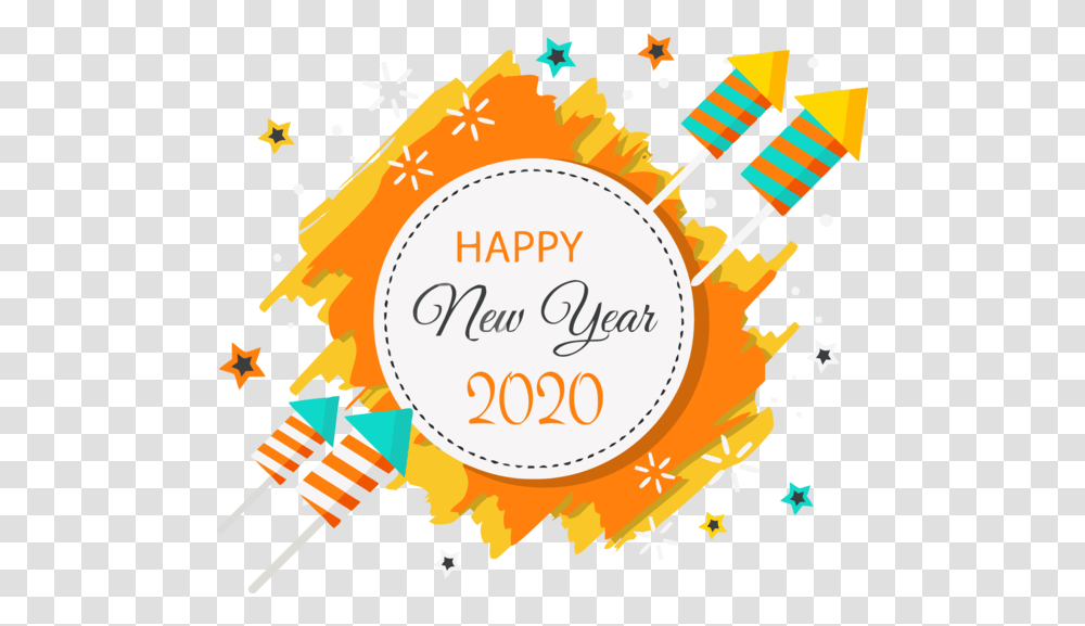 Yellow Orange Text For Happy 2020 Quote Wish You Happy New Year 2020, Label, Graphics, Art, Outdoors Transparent Png