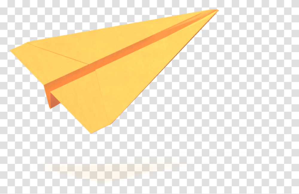 Yellow Origami Paper Plane, Oars, Arrow Transparent Png