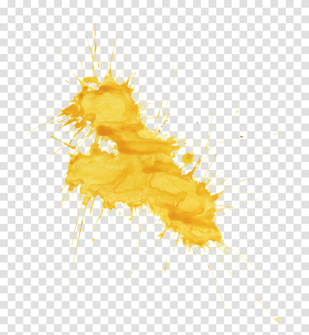 Yellow Paint Splash Images Collection For Free Download Watercolor, Graphics, Art, Bird, Animal Transparent Png