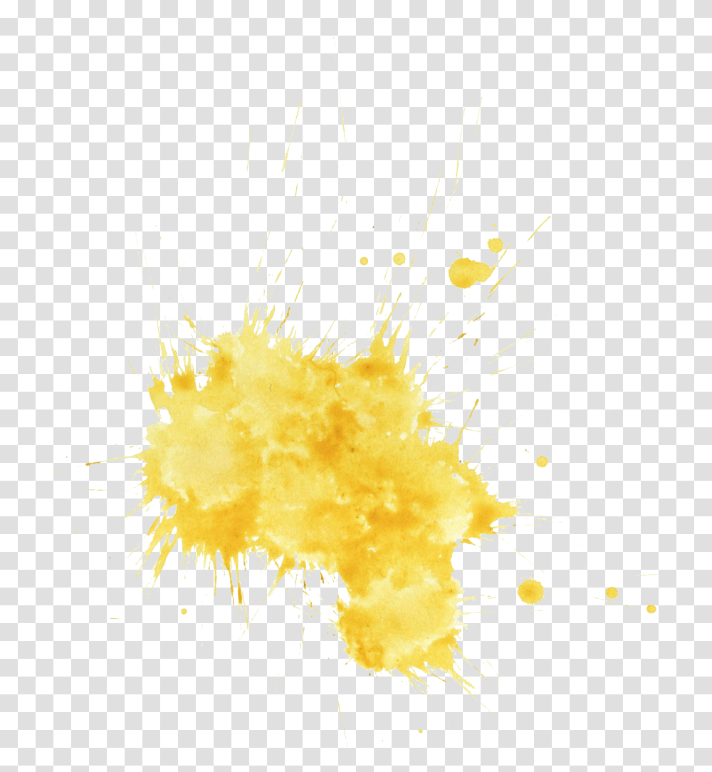 Yellow Paint Splatter, Pollen, Plant Transparent Png