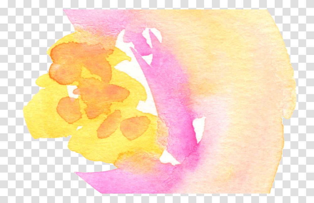 Yellow Peach Watercolor Flowers Gardening Flower And Vegetables, Rug, Stain Transparent Png
