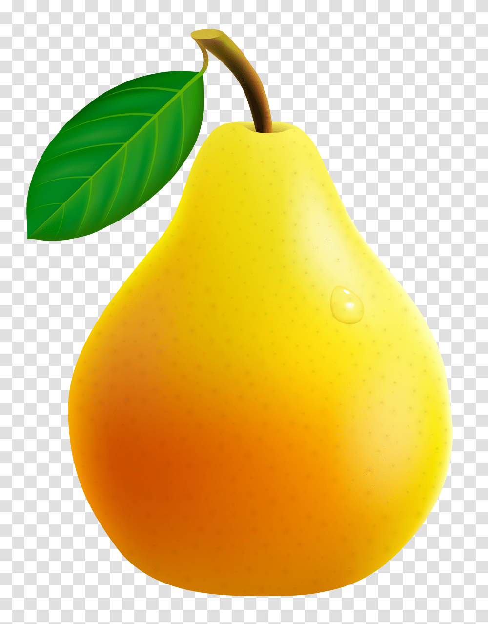 Yellow Pear Vector Clipart, Plant, Fruit, Food Transparent Png