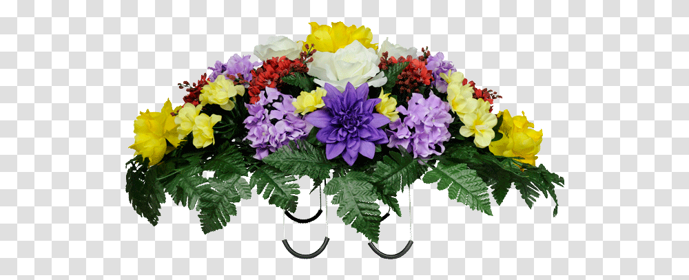 Yellow Peony Purple Dahlia Mix Funeral Arrangements Flowers Grave, Plant, Blossom, Graphics, Art Transparent Png
