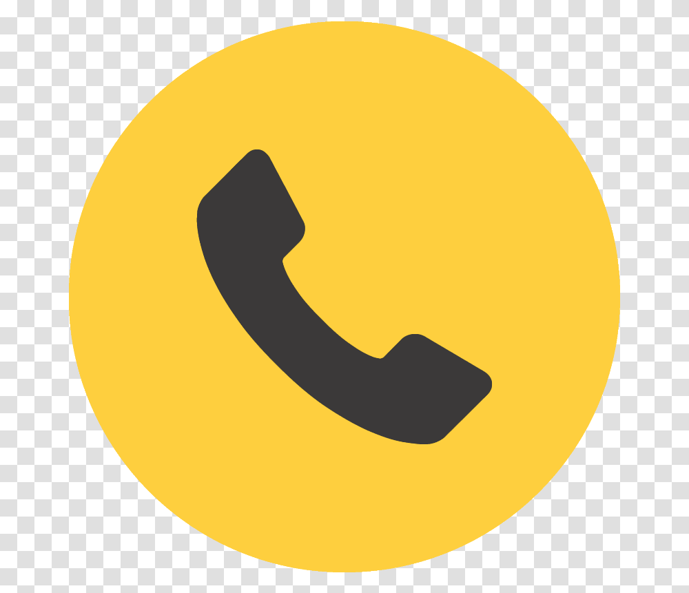 Yellow Phone Icon, Logo, Trademark, Recycling Symbol Transparent Png