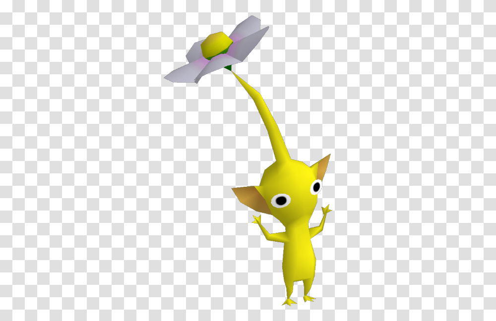 Yellow Pikmin Super Smash Bros Brawl Cartoon, Animal, Toy, Amphibian, Wildlife Transparent Png