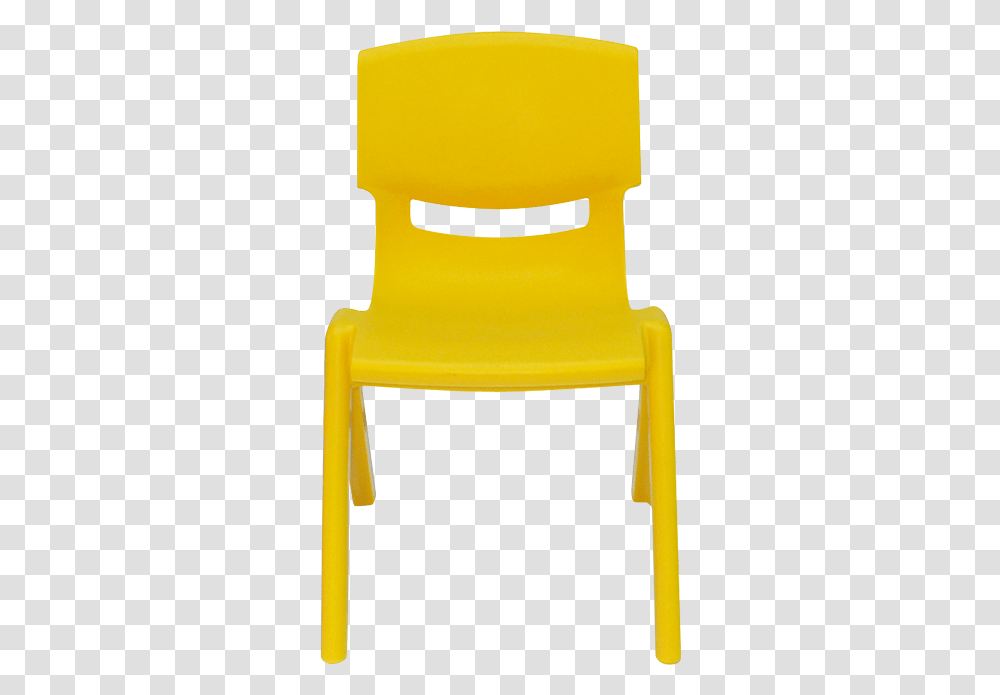 Yellow Plastic Chair, Furniture Transparent Png