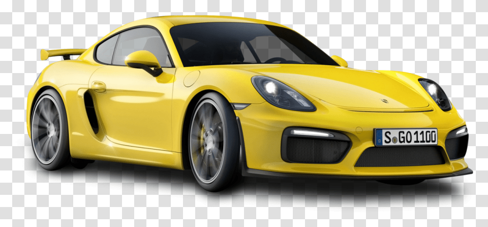 Yellow Porsche Cayman Gt4 Car Image Porsche Cayman Gt4, Vehicle, Transportation, Automobile, Wheel Transparent Png