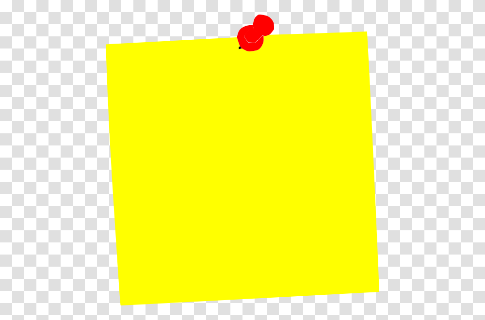 Yellow Post It Clip Art, Paper, Pin Transparent Png