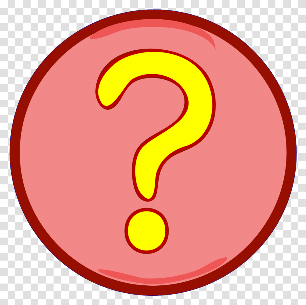 Yellow Question Mark Inside Red Circle Svg Vector Circle, Number, Symbol, Text Transparent Png