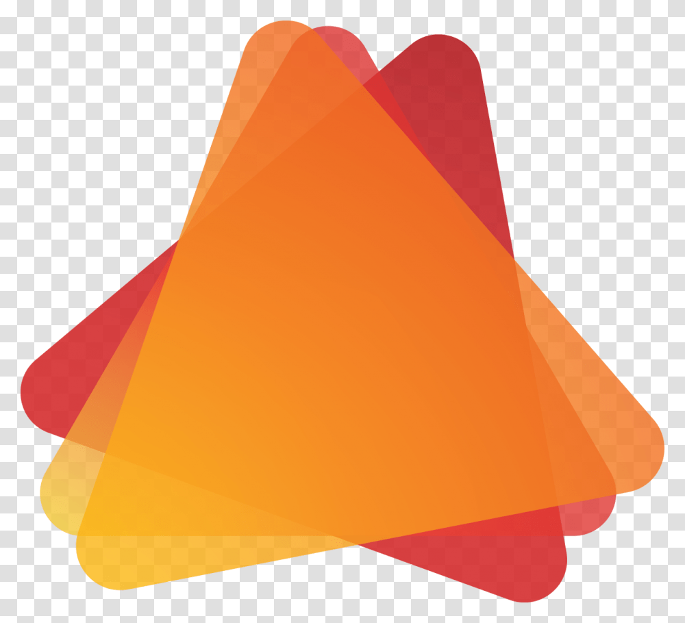 Yellow Red Round Triangle Shape Banner Download Banner Shapes, Paper, Baseball Cap, Hat Transparent Png