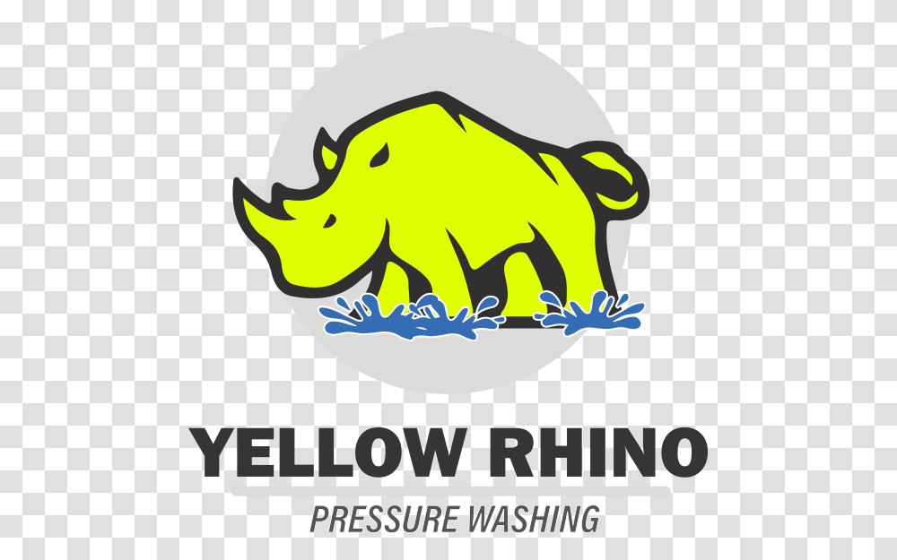 Yellow Rhino Pressure Washing Belmont Trading, Animal, Mammal, Poster Transparent Png