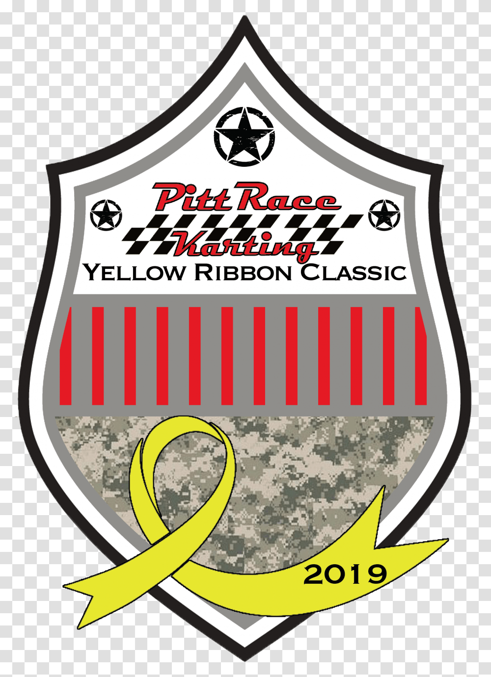 Yellow Ribbon Classic Karting Enduro 1pm 4pm Pittrace Label, Armor, Shield, Poster, Advertisement Transparent Png