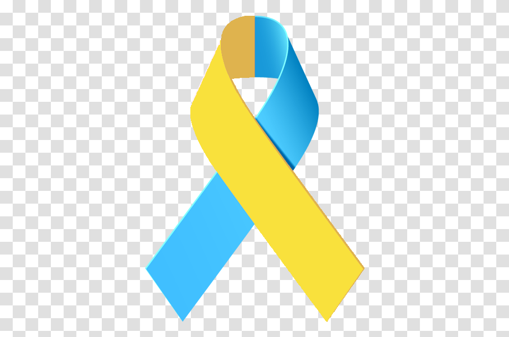 Yellow Ribbon Clipart Best Blue And Yellow Cancer Ribbon, Crayon Transparent Png