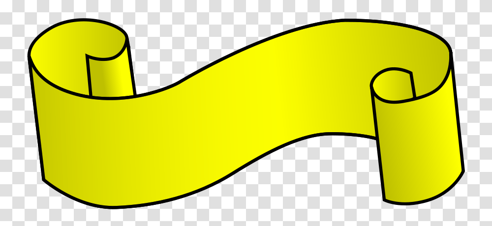 Yellow Ribbon Clipart For Web, Plant, Banana, Fruit, Food Transparent Png