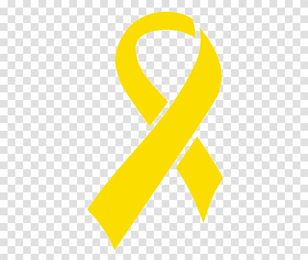 Yellow Ribbon Picture Of Yellow Ribbon, Label Transparent Png