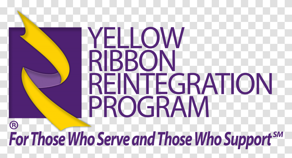 Yellow Ribbon Reintegration Program Logo With Tagline, Alphabet, Word, Advertisement Transparent Png
