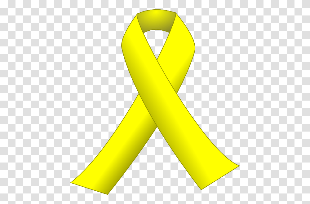 Yellow Ribbon Svg Clip Arts Yellow Bone Cancer Ribbon, Banana, Fruit, Plant, Food Transparent Png