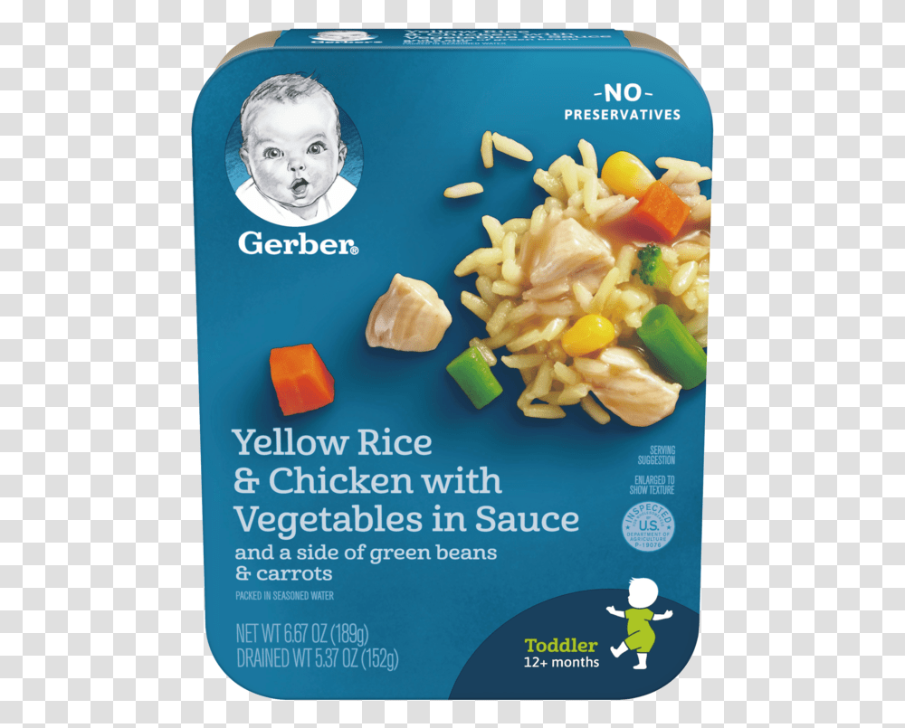 Yellow Rice Amp Chicken With Vegetables Mashed Potatoes Baby Food, Advertisement, Poster, Flyer, Paper Transparent Png