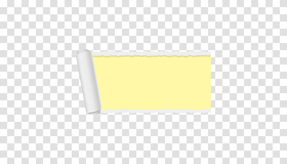 Yellow Ripped Paper Banner, Food, Butter Transparent Png