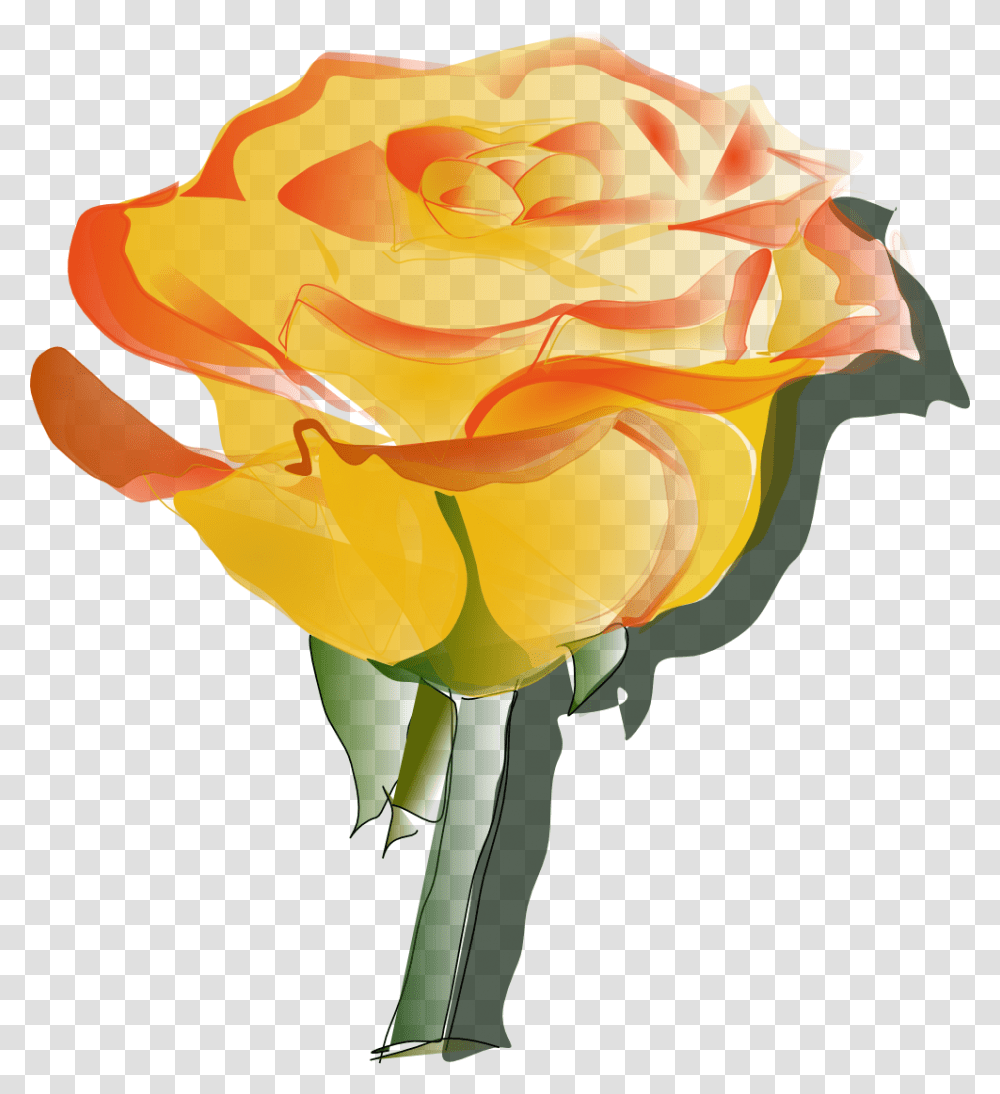 Yellow Rose Clip Art, Plant, Flower, Blossom, Petal Transparent Png