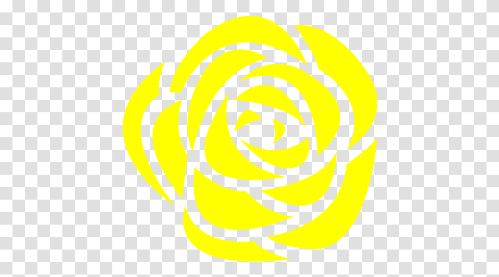 Yellow Rose Icon Free Yellow Flower Icons Yellow Rose Icon, Spiral, Banana, Fruit, Plant Transparent Png