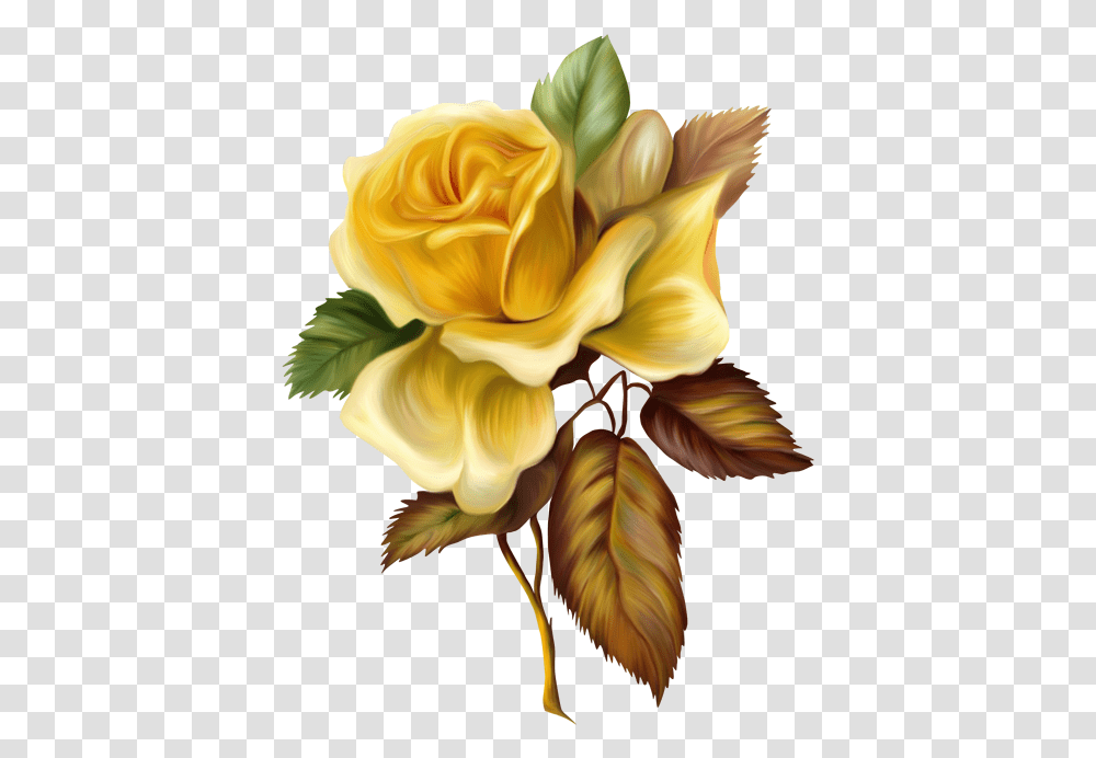 Yellow Roses F Painting Flower, Pattern, Plant, Blossom Transparent Png