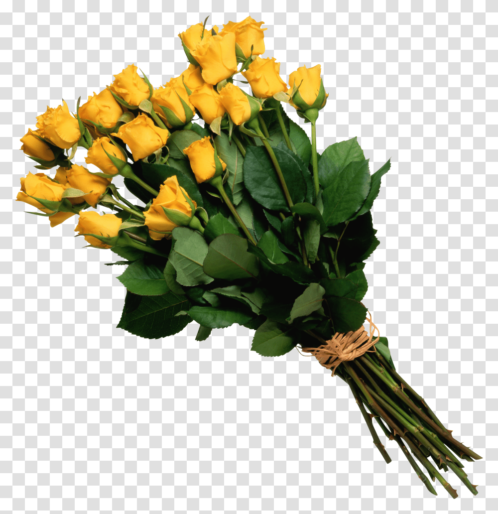 Yellow Roses Flower Bouquet Transparent Png