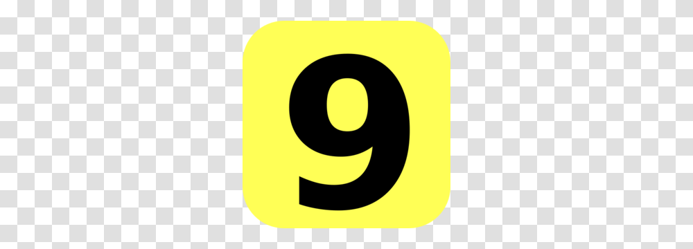 Yellow Rounded Number 9 Md Transparent Png