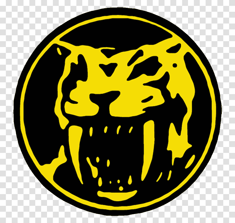 Yellow Sabertooth Speedo Ten Yards Logo, Symbol, Trademark, Hand, Emblem Transparent Png