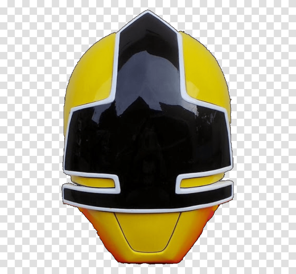 Yellow Samurai Ranger Helmet, Apparel, Crash Helmet, Hardhat Transparent Png