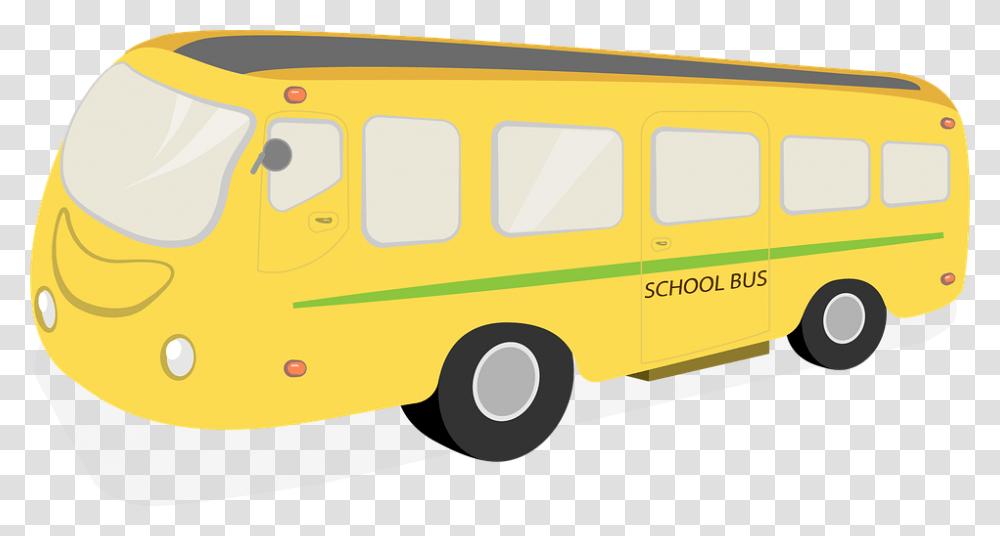 Yellow School Bus Cartoon 14 Un Bus Del Colegio Animado, Van, Vehicle, Transportation, Minibus Transparent Png