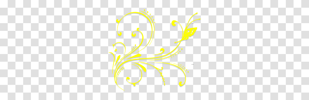 Yellow Scroll Clipart Explore Pictures, Floral Design, Pattern Transparent Png