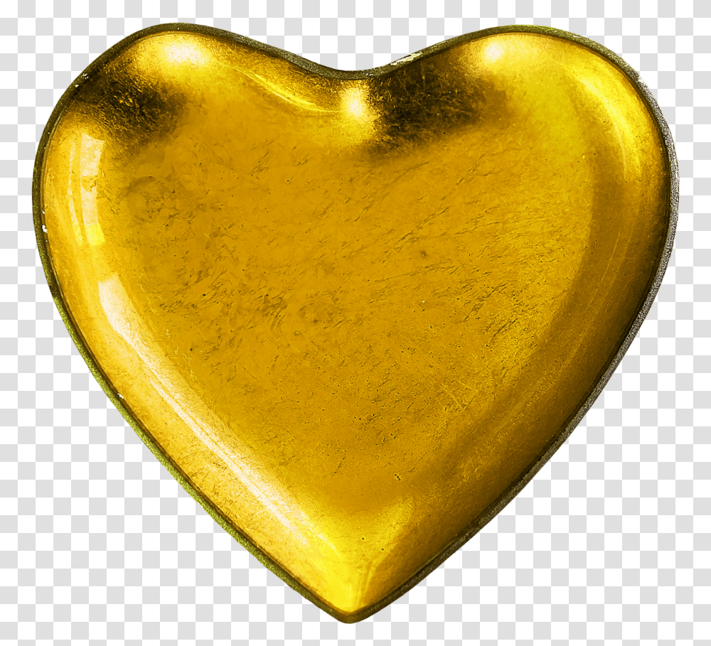 Yellow Shape Heart Love Romance Heart, Plectrum Transparent Png