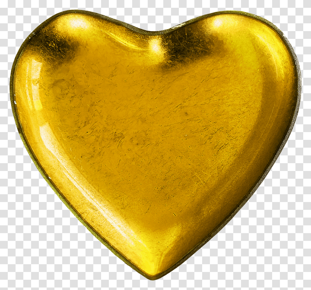 Yellow Shape Heart Love Romance Love, Plectrum, Gold, Fossil Transparent Png