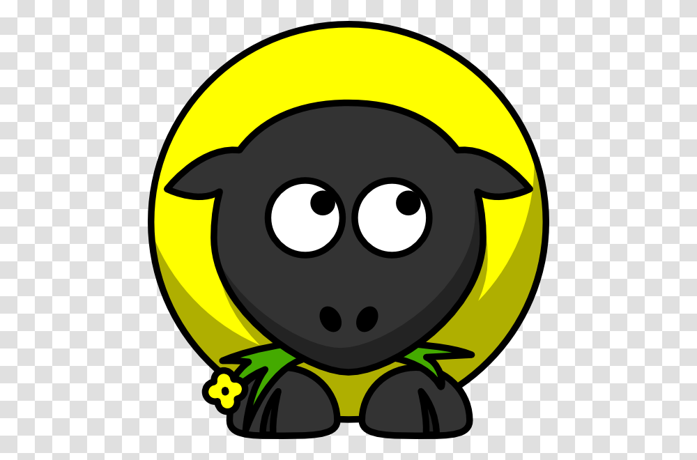 Yellow Sheep Looking Right Down Clip Art, Helmet, Apparel, Label Transparent Png