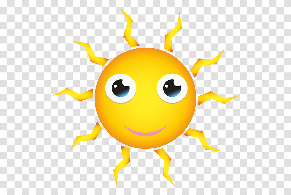 Yellow Shining Happy Face Eyes, Toy, Outdoors, Nature, Sun Transparent Png