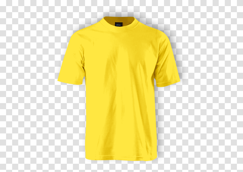 Yellow Shirt Plain Yellow T Shirt, Apparel, T-Shirt, Sleeve Transparent Png