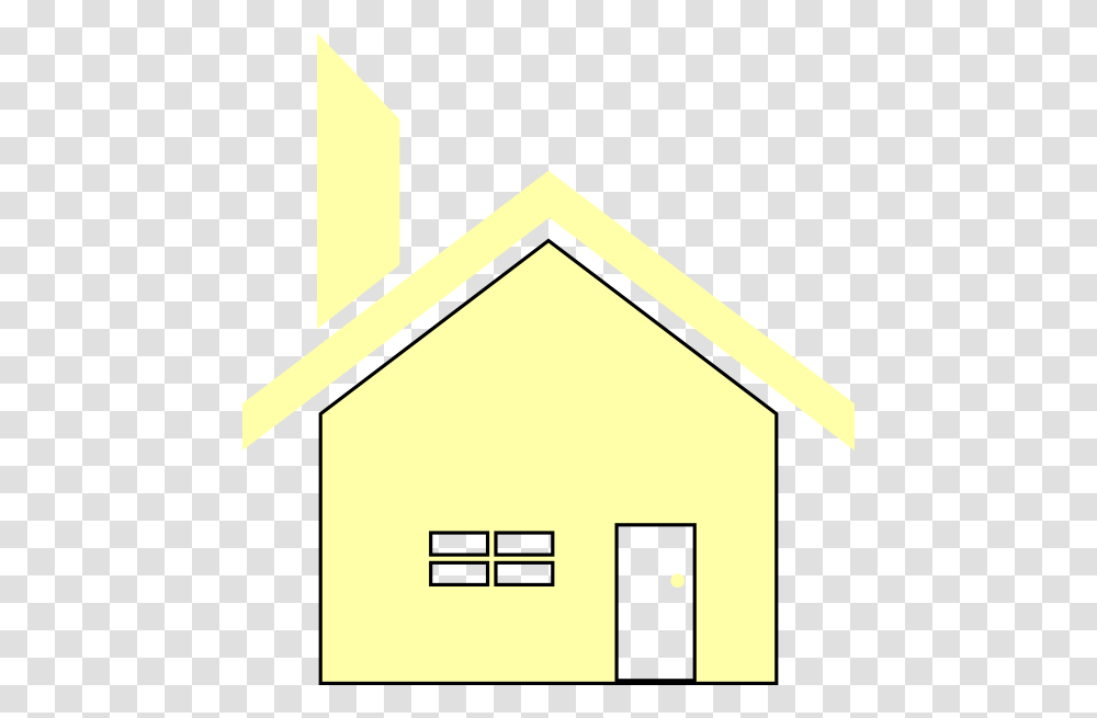 Yellow Simple House Clip Art, Building, Housing, Nature, Outdoors Transparent Png