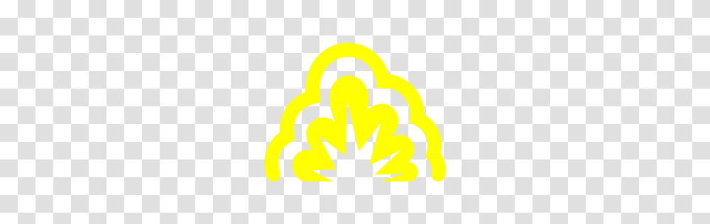Yellow Smoke Explosion Icon, Logo, Trademark Transparent Png