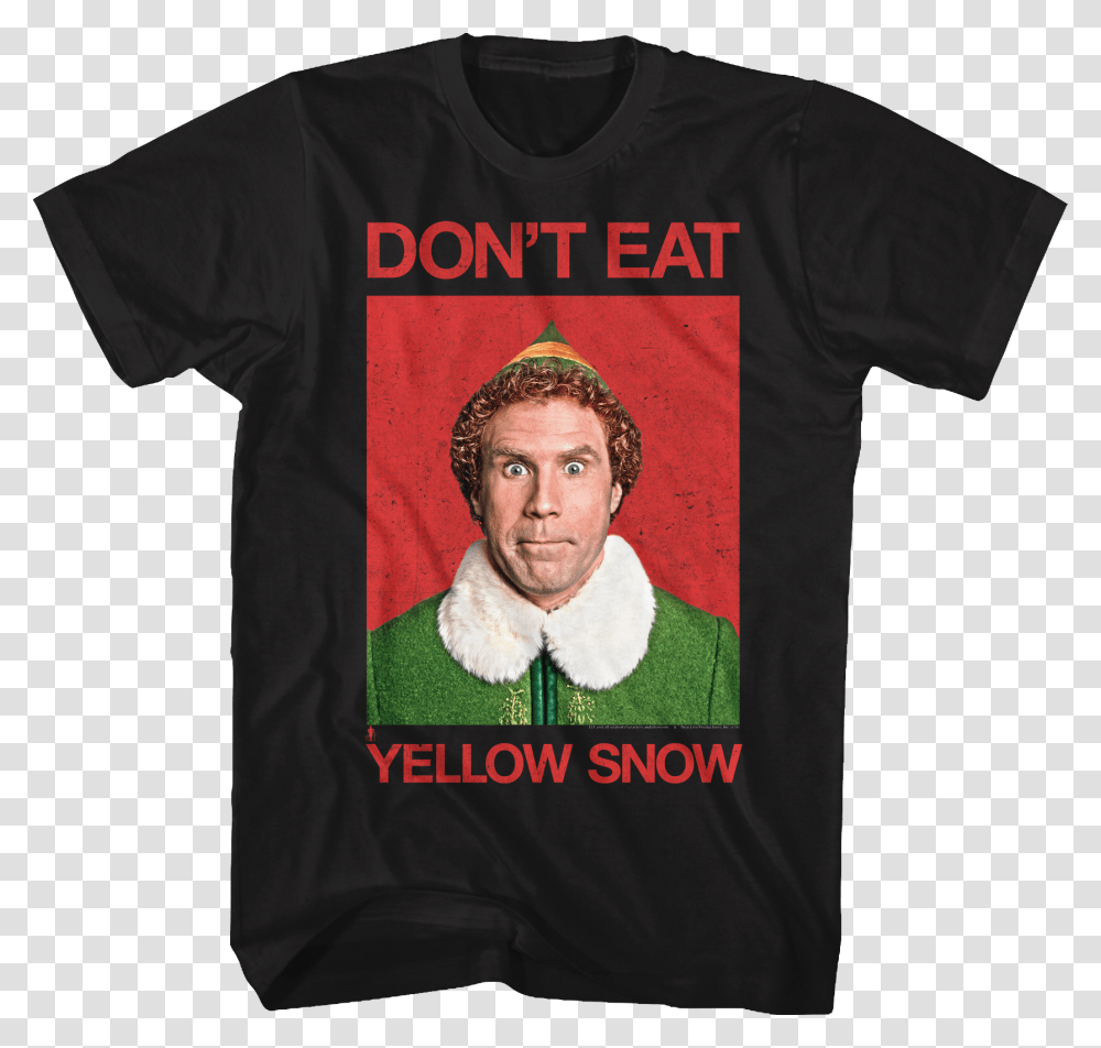Yellow Snow Elf T Shirt Don't Eat The Yellow Snow Shirt, Apparel, T-Shirt, Person Transparent Png